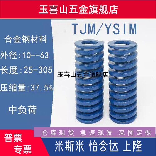 欧标模具弹簧国标蓝色TJM10/16进口ISO10243合金钢高强度矩形压缩