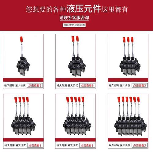 多路换向阀ZD1-0系列型2号联手动两联双向叉车ZD-102液压多路换一