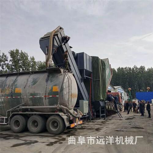 集装箱泥卸车机NTU灰固式双除水尘水泥粉卸车码定头集装箱卸车机