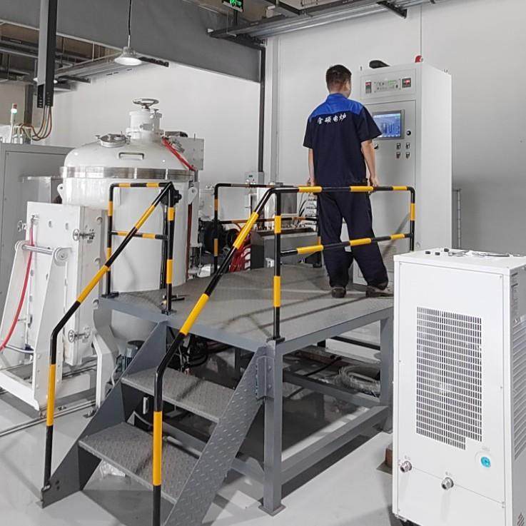 全硕紫铜线圈感应加热炉ZP系列真空中频感应熔炼炉小型熔炼炉