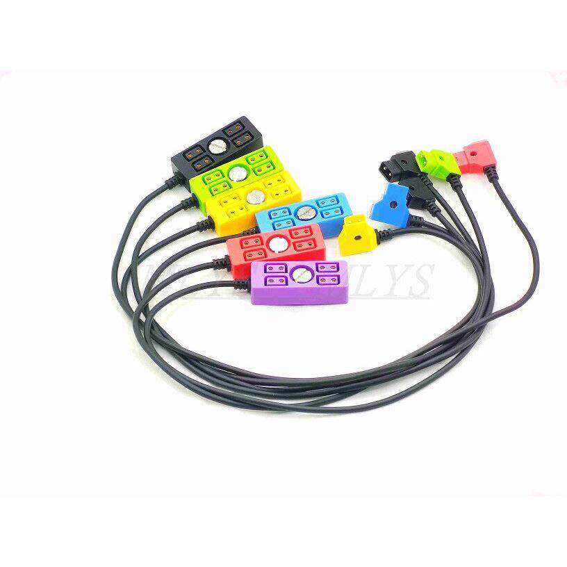 1/4螺丝摄像头D-Tap 1 - 4电源线B型安东V接口1分钟4电池电源转换