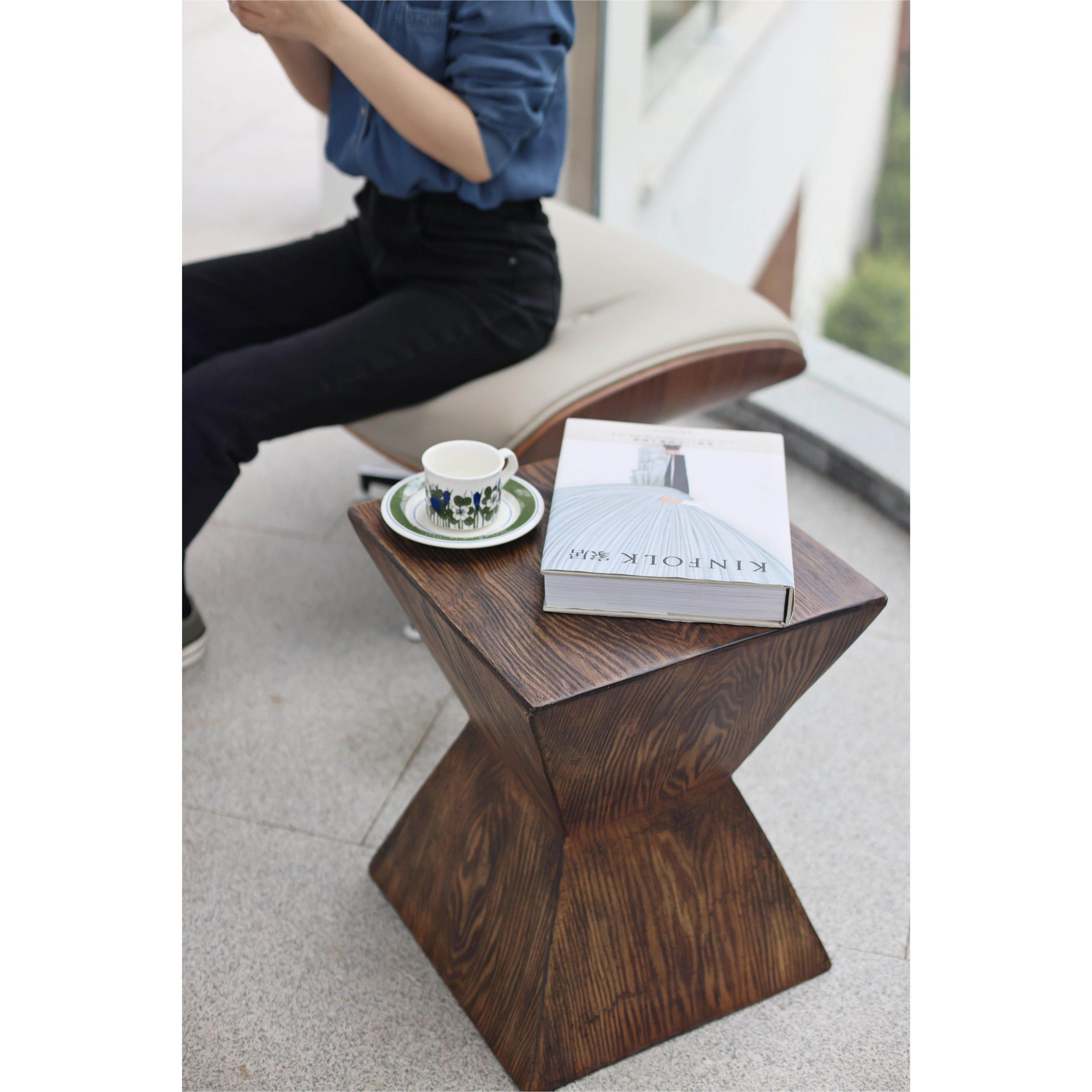 嘻物所 北欧设计简约现代几何边几茶几民宿咖啡馆胡桃木色仿木纹,住宅家具,角几/边几,淘宝优惠券,粉丝福利购,淘宝优惠卷