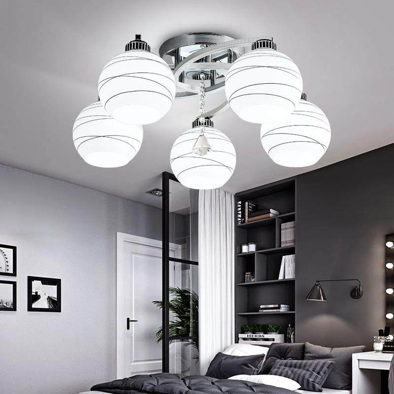 餐厅吊灯现代简约轻奢水晶饭厅灯家用2023年新款主卧室灯北欧灯具