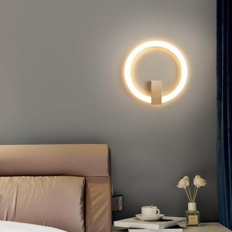 壁灯床头壁灯卧室背景墙灯圆形创意灯具走道灯书房酒店壁灯,家装灯饰光源,壁灯,淘宝优惠券,粉丝福利购,淘宝优惠卷