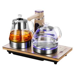 特诺星D88升级带蓝灯全自动电茶炉玻璃烧水壶煮茶器茶台20x37嵌入