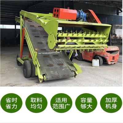 电动青储取料机牛场液压挖料机青贮池升降扒草机双电机横移刮草机