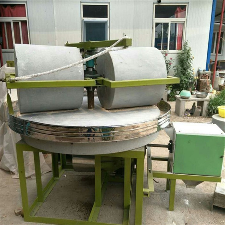 多功能磨小麦高粱面石碾 五谷杂粮对辊式打面机 养生杂粮磨面粉机