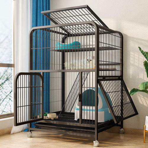 猫笼子家用室内别墅两层超