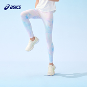 学生舒适透气针织打底裤 ASICS 女童弹力紧身瑜伽裤 夏季 亚瑟士童装