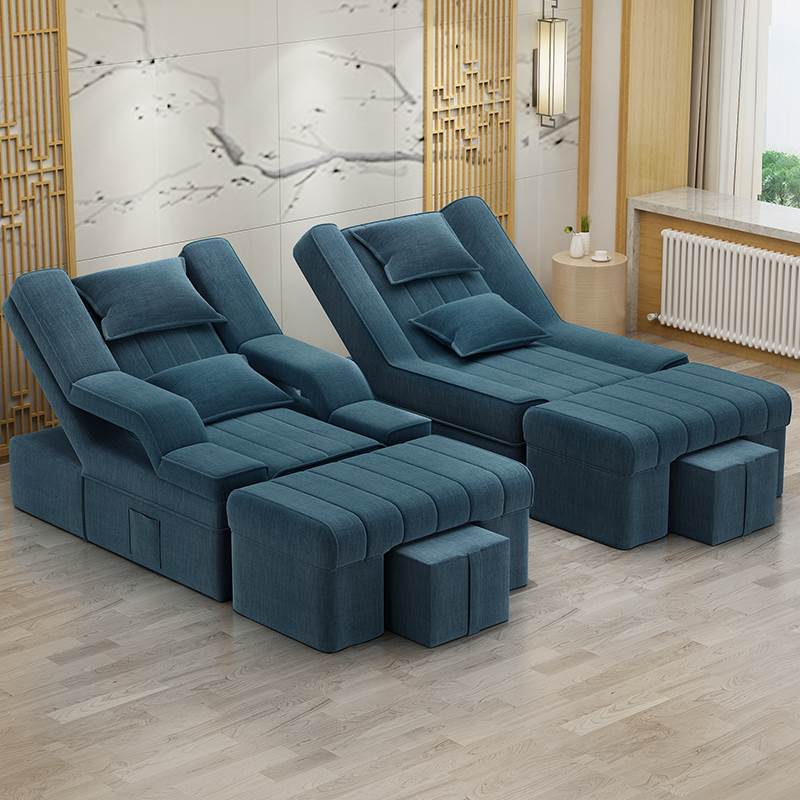 足疗沙发电动按摩床洗泡脚美甲沙发椅美睫沐足躺椅美容床足浴沙发