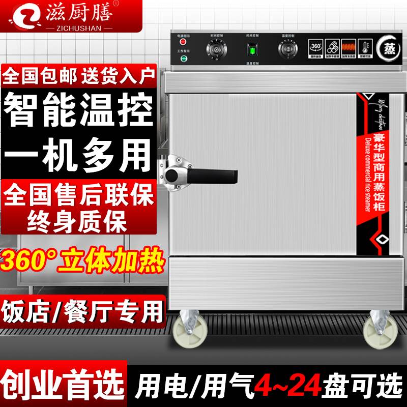 蒸饭柜商用全自动米饭蒸箱食堂燃气蒸车电蒸饭机大小型煤气电蒸柜