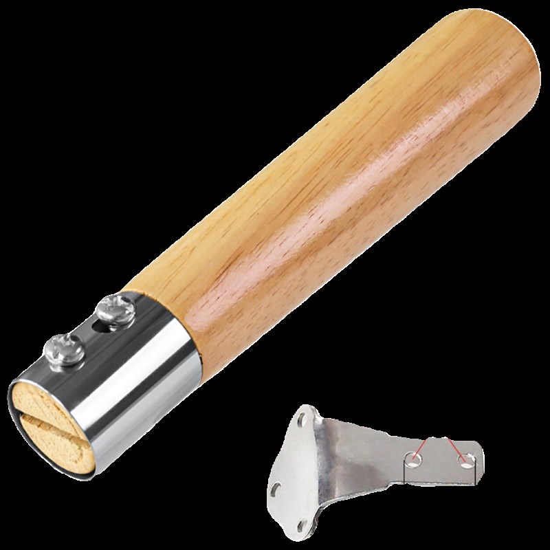 实木防烫万能锅把手手柄无孔单二四孔通用炒锅木头把子炒锅配件