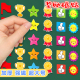 卡通儿童奖励磁贴铁宝宝幼儿园早教家用小超大号笑脸勋章奖杯五角星星大拇指红旗磁力贴片磁吸黑板贴冰箱贴