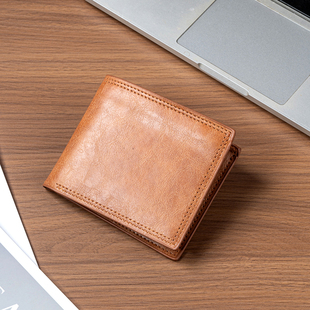 男士钱包短款2026新款多功能简约休闲驾驶证卡包一体男式皮夹钱夹
