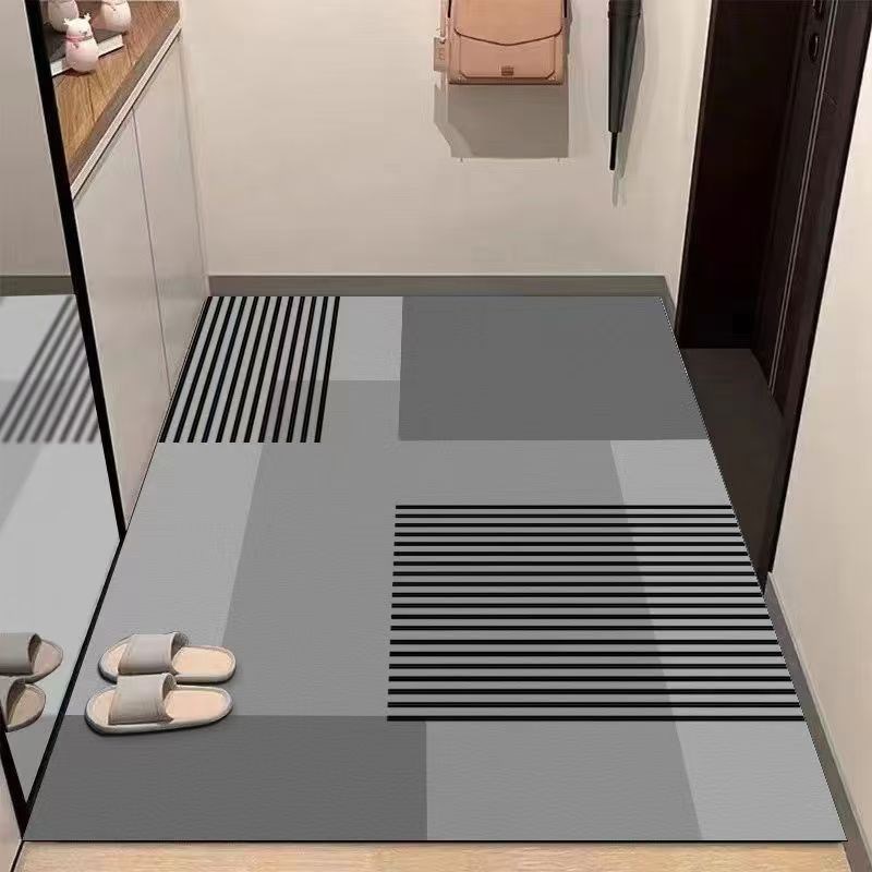 硅藻泥入户门地垫家用大门口进门口脚垫门厅玄关地毯防滑耐脏轻奢