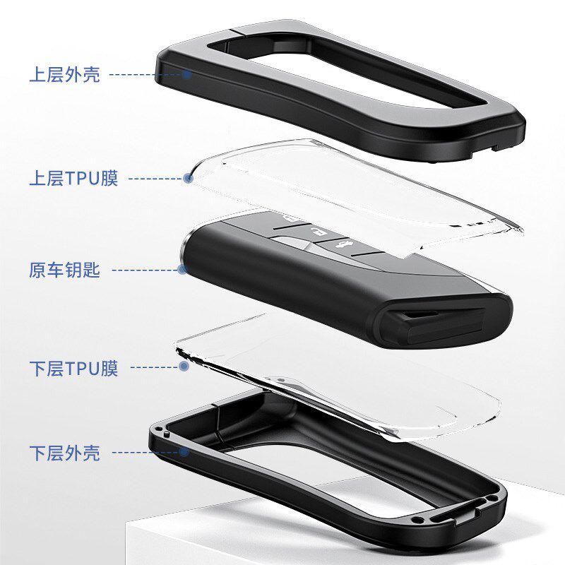 24款雷克萨斯GX550h钥匙包遥控钥匙套壳铝合金全包锁匙配件