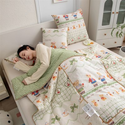 全棉 A类母婴级 抱枕被子两用二合一车用午睡毯子车载靠枕枕头被