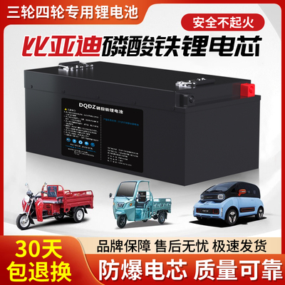 锂电池72v60v48v伏三轮车大容量四轮电动车磷酸铁锂电池电瓶100安