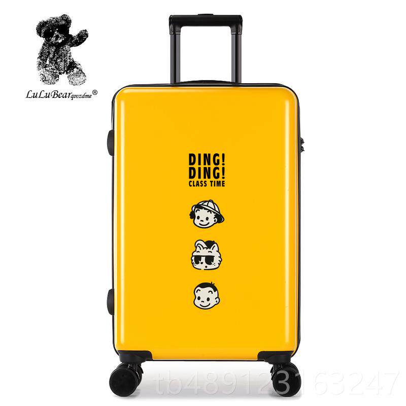 正品士露露熊行李学20英寸女士万能轮手推车箱子登机生行李箱男24
