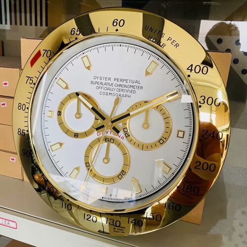 源头工厂直销 R L X 水鬼 GMT SEA 迪通拿系列14寸金属外壳表挂钟