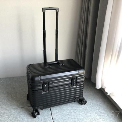 高档全镁金摄版影铝拉杆合箱上翻盖20寸相机箱横机长箱男登机行李