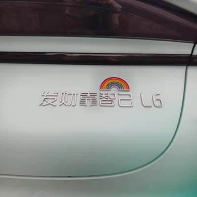 智己L67LS67汽车车标贴原车材质