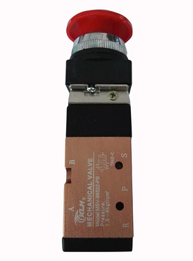 供应 MV系列MV-10A大头式红色绿色按钮机械气动阀 机械阀