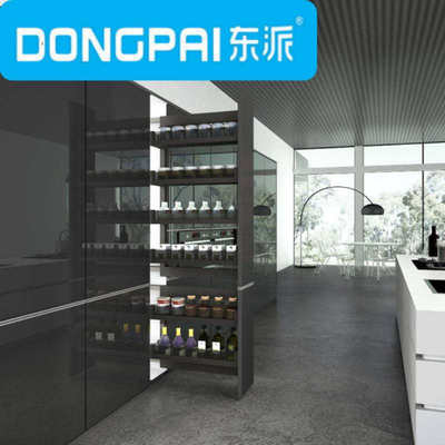 东派-全铝拉篮铝合金拉篮全铝高身侧拉篮150柜体-6层（全通透）