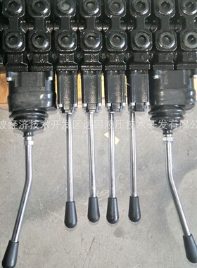 CV80-S8直通式80L/min螺纹多路阀抓木机专用八路手动用控制阀机械