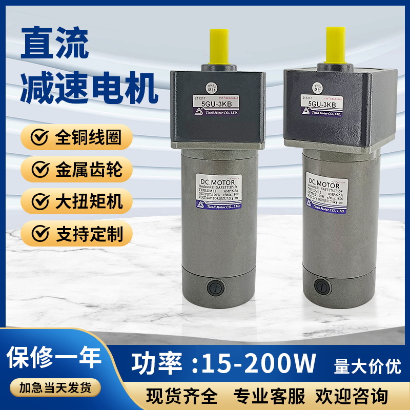 DM微型直流光轴电机  12V24V90V180V 单相齿轮减速机马达现货批发