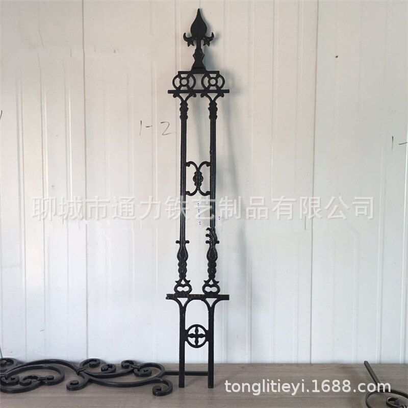 户外铸铁围墙护栏围栏栅栏铁艺栏杆庭院别墅欧式室外家用1.5*25