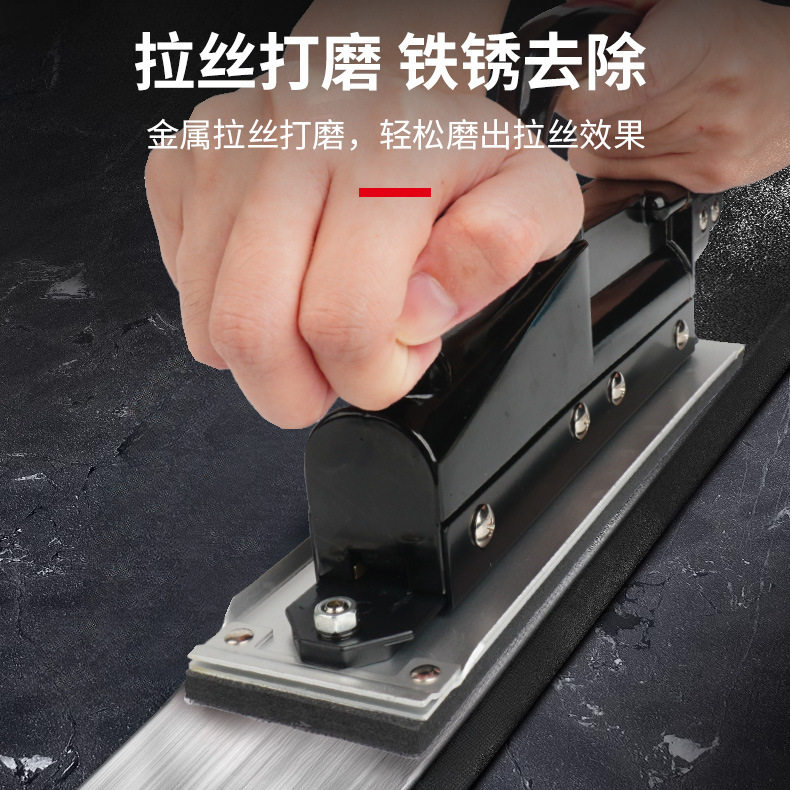 台湾火车头气动拉丝机不锈钢管前后打磨往复式直线平面打X20