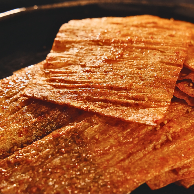 芳姐大辣片 老式手工香酥豆卷皮香辣怀旧童年零食即食豆干小吃