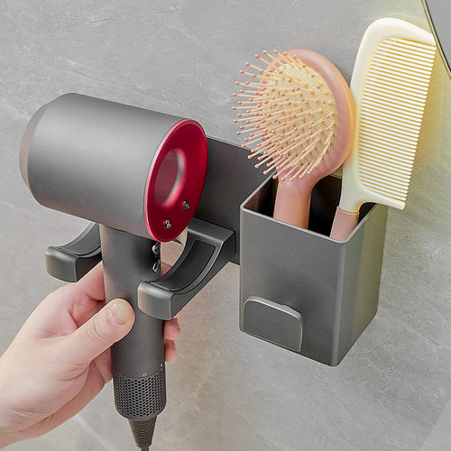 免打孔吹风机置物架壁挂式