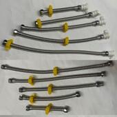 洗脚桶不锈钢排水管洗脚盆铁管足浴盆带堵塞足浴器配件下排水管