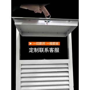 定制铝合金正压送风口消防排烟阀装饰面板风口通风井百叶窗检修口
