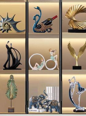 现代客厅样板间摆件家居创意电视柜酒柜书房卧室装饰品礼物艺术品