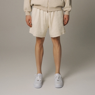 Azure Hues『纯棉麻感』肌理面料美式街头沙滩度假新贵老钱风短裤