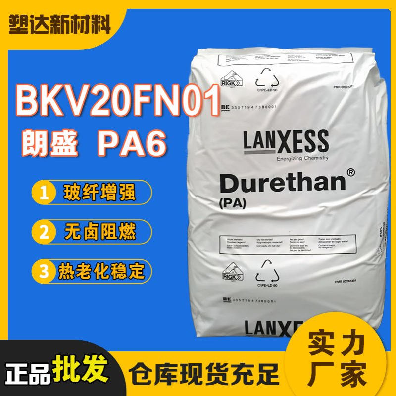 朗盛PA6颗粒 BKV20FN01 耐热老化热稳定玻纤增强无卤阻燃尼龙切片