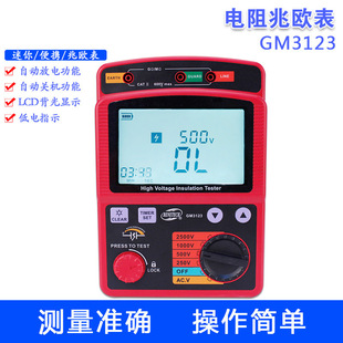 标智GM3123数字式绝缘电阻测试仪2500V 高压兆欧表