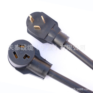 美规电焊机10 30R分支器路器插头延长线新能源汽车充电线 30P转10
