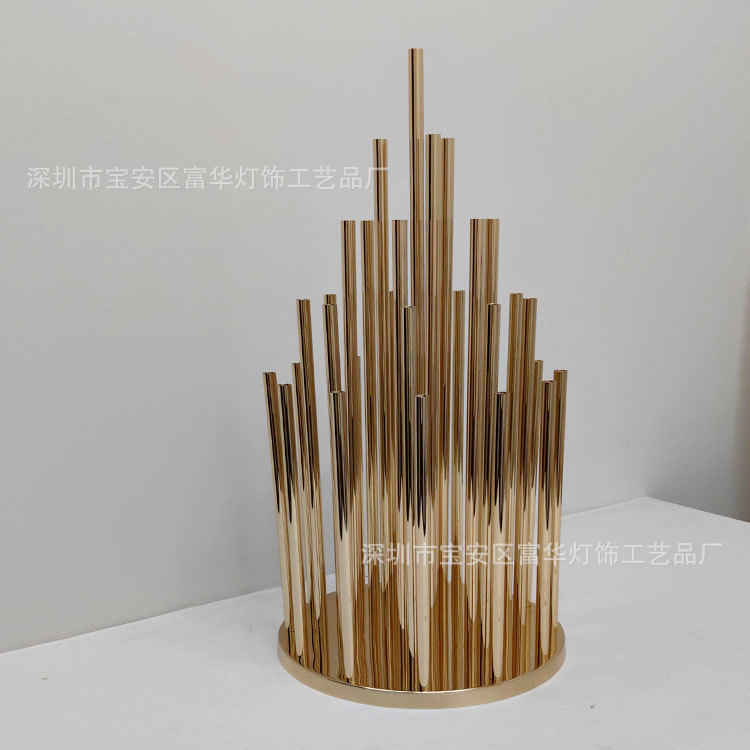 婚庆道具铁艺电镀装饰摆件烛台桌面花架婚礼堂舞台酒店主桌面花器,模玩/动漫/周边/娃圈三坑/桌游,文化/体育周边,淘宝优惠券,粉丝福利购,淘宝优惠卷