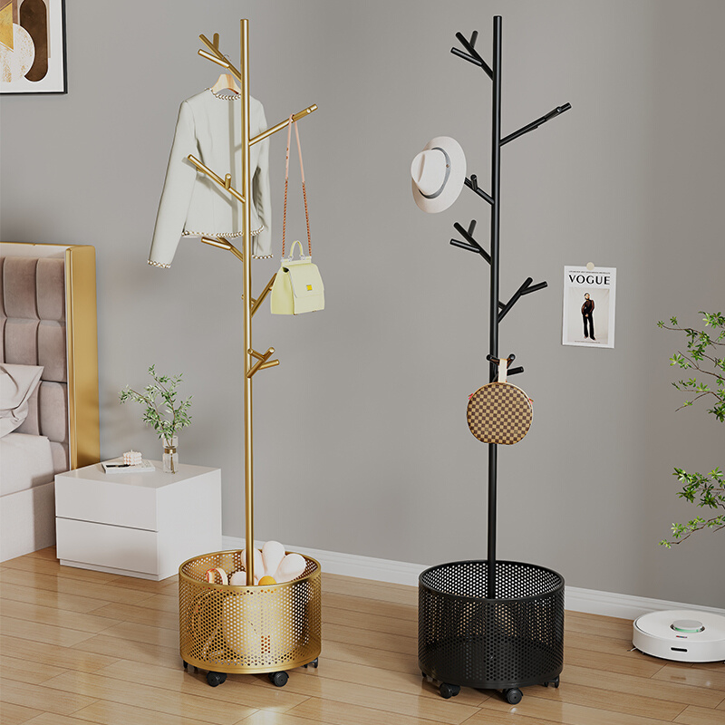 衣架落地晾衣架主卧室可移动挂衣架家用置物架立式小型衣帽架
