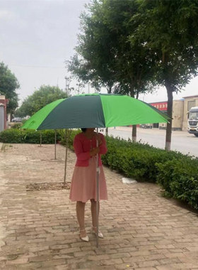 摆摊遮阳大伞 广告伞 户外休闲钓鱼遮阳伞绿色双层沙滩伞批发