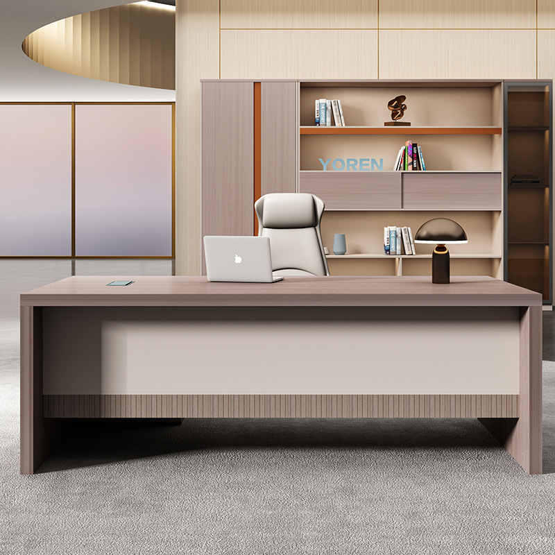 友仁老板办公桌椅组合经理桌总裁桌主管桌简约现代办公家具大班台