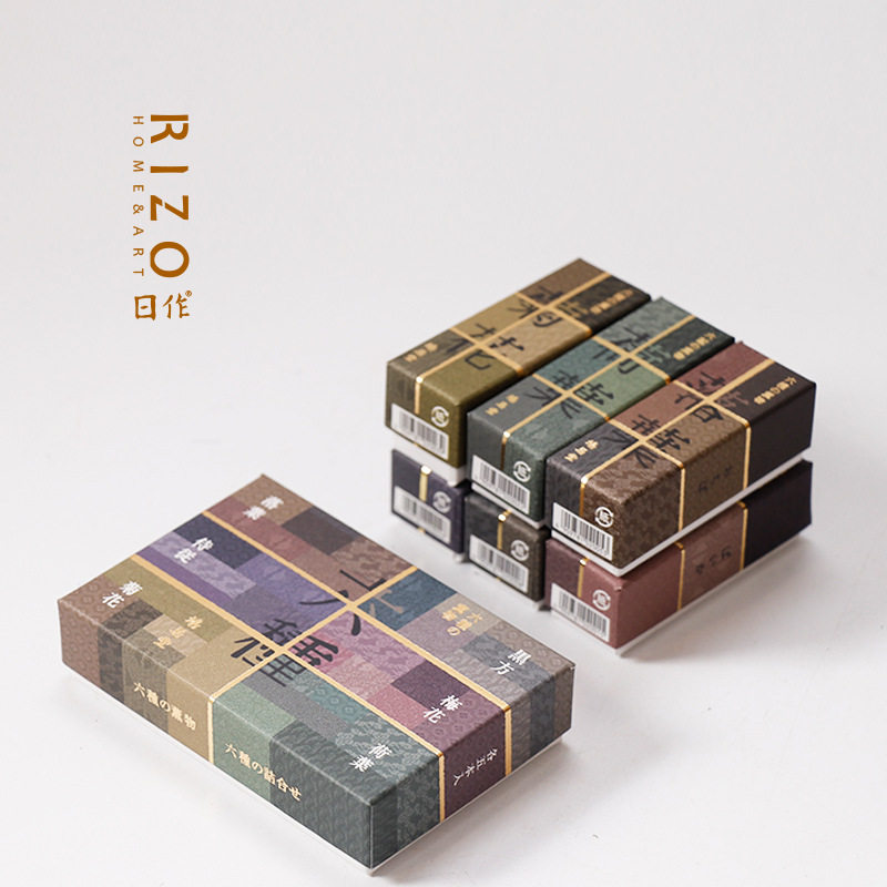 日本进口鸠居堂线香 经典短线香六味家用室内熏香