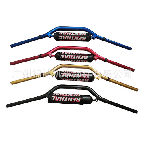 越野摩托车双层变径车把RENTHAL方向把护胸棉997龙头把R牌82cm长