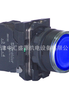 XB5AW36B1C塑料平头带灯按钮ZB5AW363C+ZB5AW0B61C带灯按钮