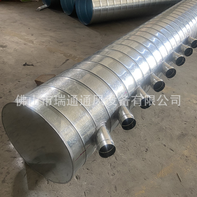 工业排风螺旋风管除尘管不锈钢螺旋管白铁皮螺旋通风管道