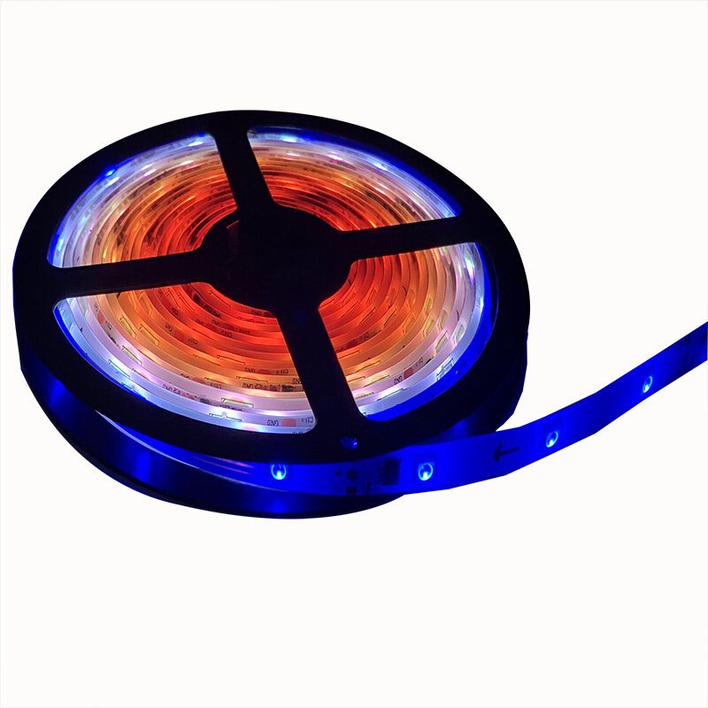 LED灯带 30珠5050LED灯带 ws2811IC免控RGB幻彩软灯条滴胶防水